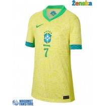 Brazil Vinicius Junior #7 Domaci Dres za Ženska Copa America 2024 Kratak Rukav
